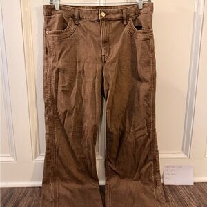 American Eagle Outfitters Brown Flare Jeans